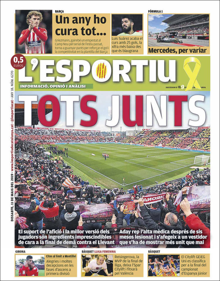 Portada de L'Esportiu : Girona (España)