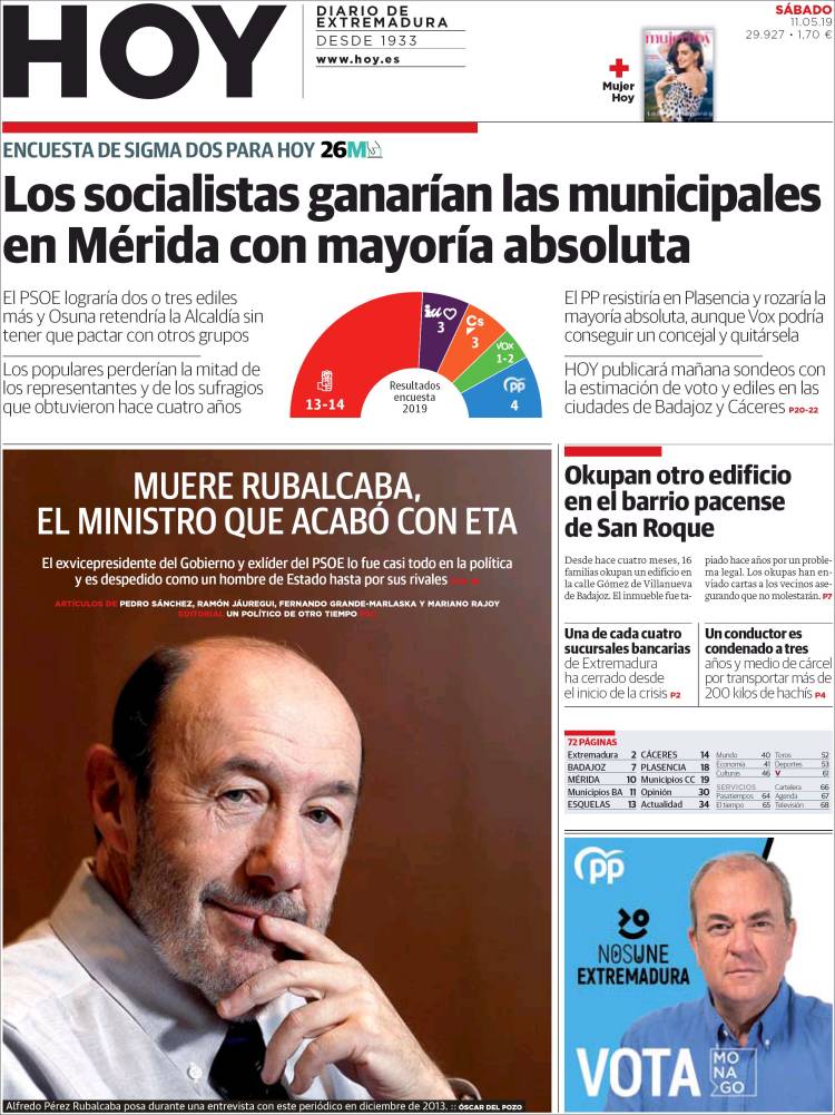Portada de Hoy - Badajoz (España)