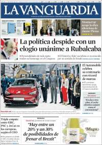 Portada de La Vanguardia (España)