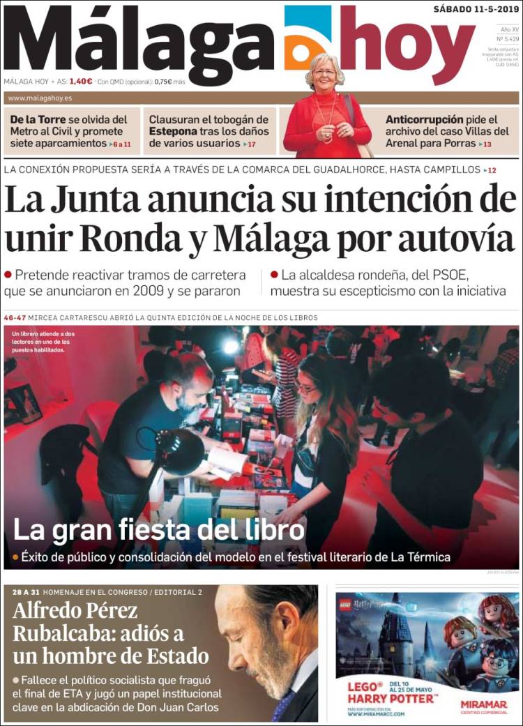 Portada de Málaga Hoy (España)