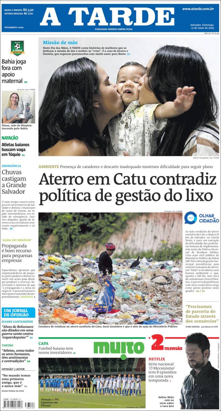 Portada de Diário A Tarde (Brasil)