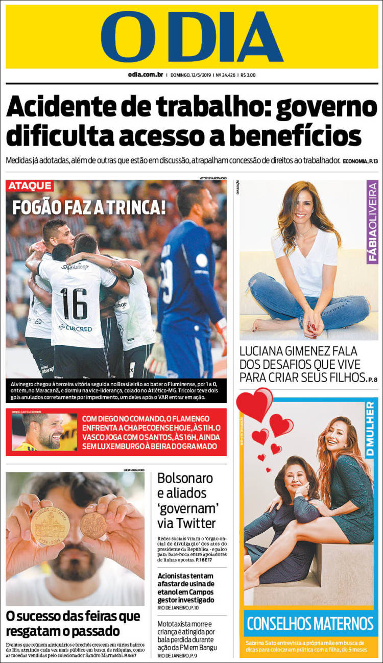 Portada de O Dia (Brasil)