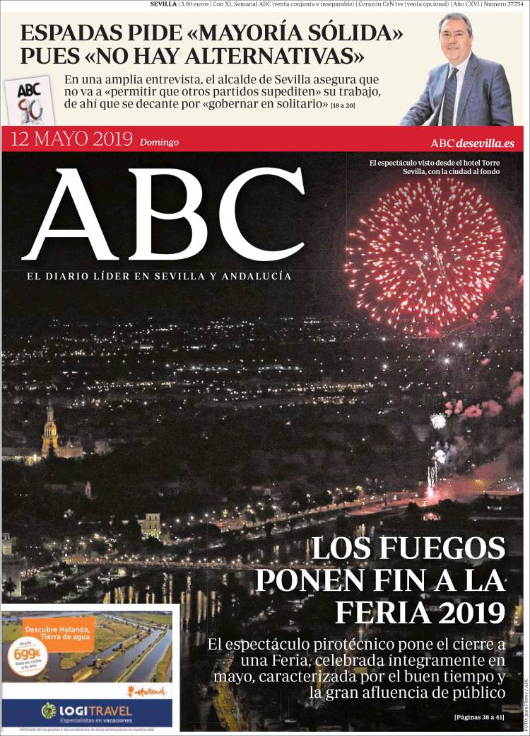 Portada de ABC - Sevilla (España)