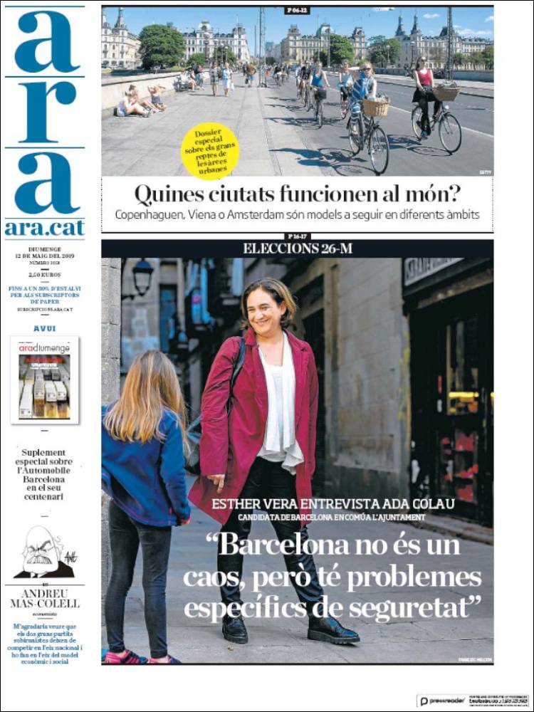 Portada de Ara (España)