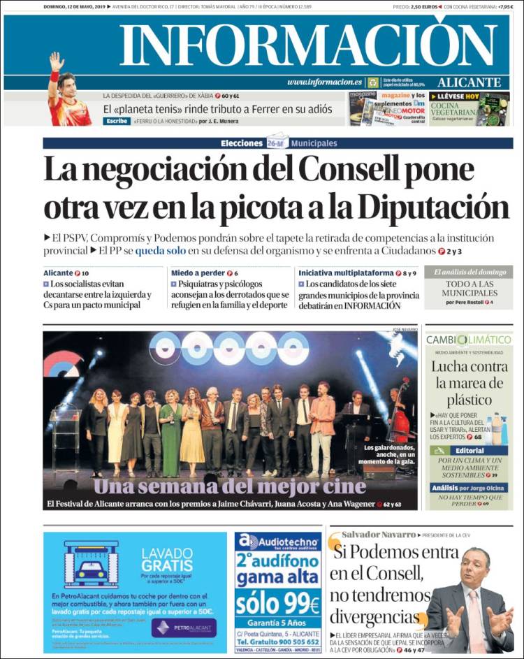 Portada de Diario Información (España)