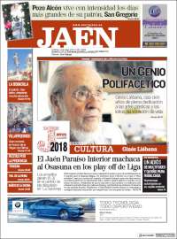 Portada de Diario Jaén (España)