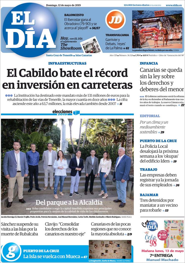 Portada de El Día (España)