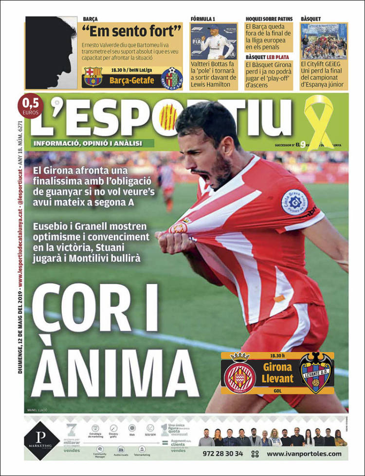 Portada de L'Esportiu : Girona (España)