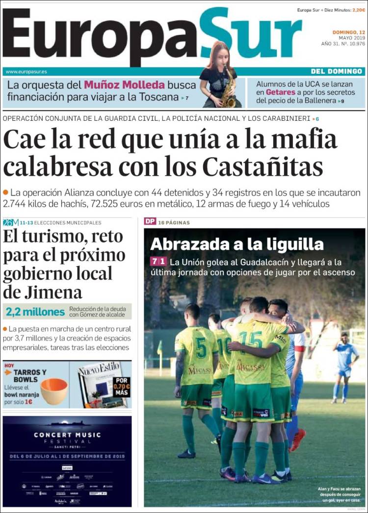 Portada de Europa Sur (España)