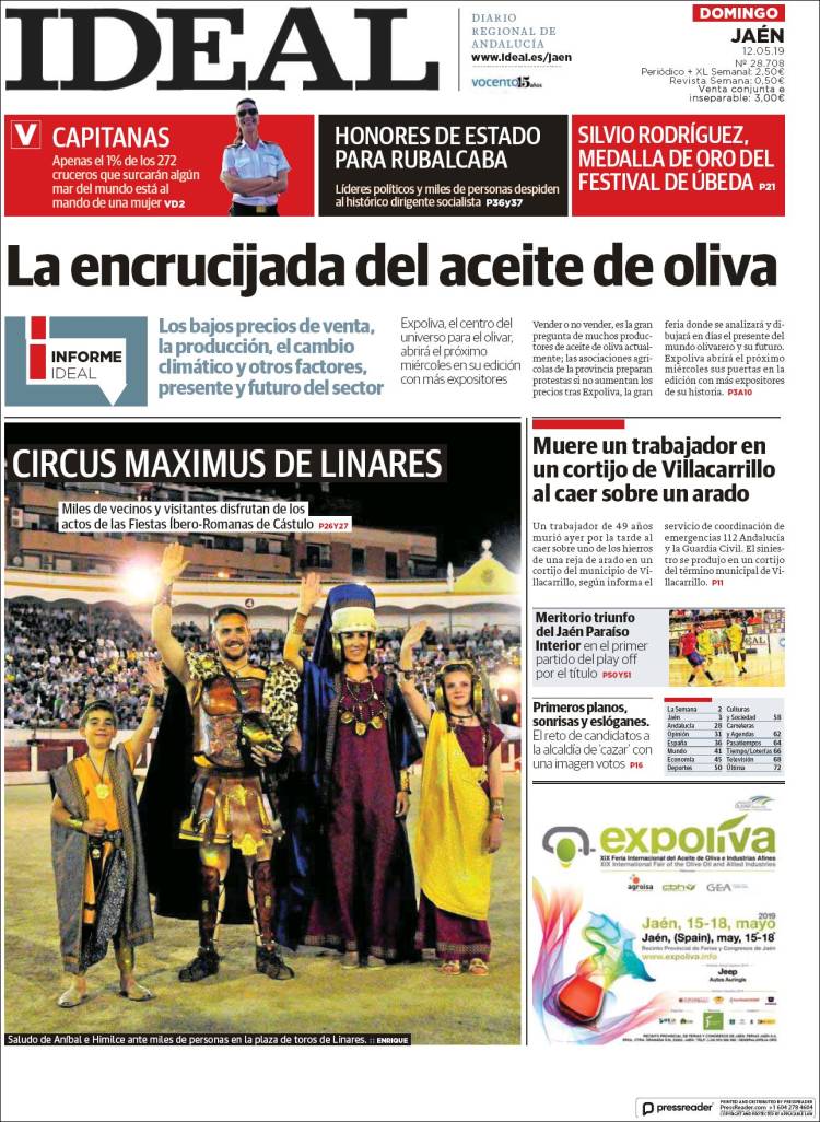 Portada de El Ideal de Jaén (España)