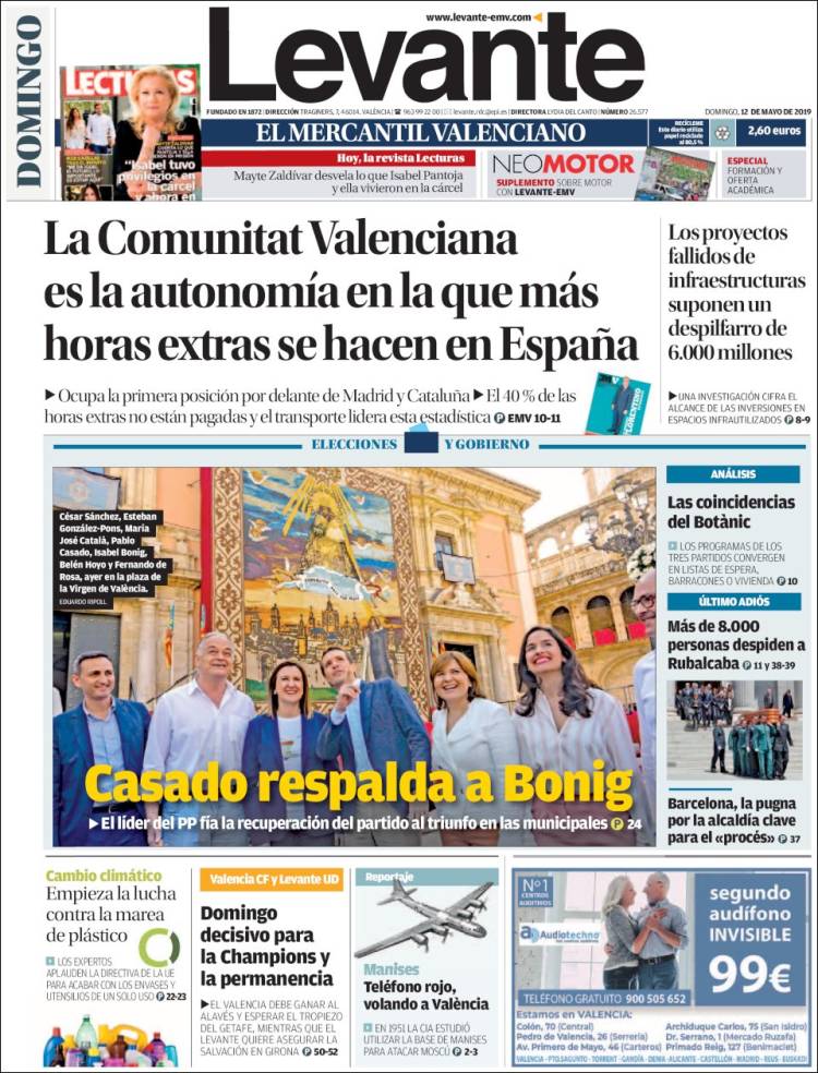 Portada de Levante (España)