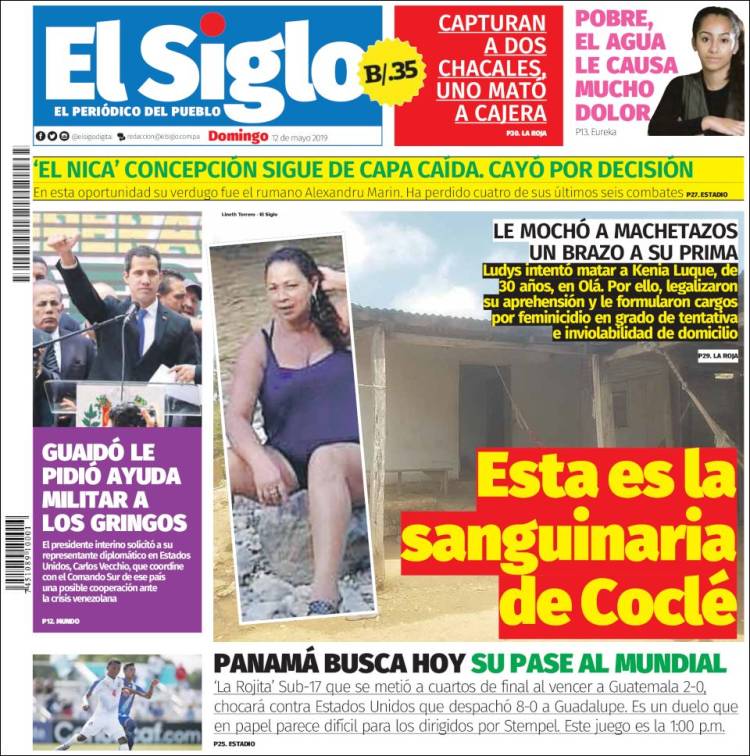 Portada de El Siglo (Panam&aacute;)