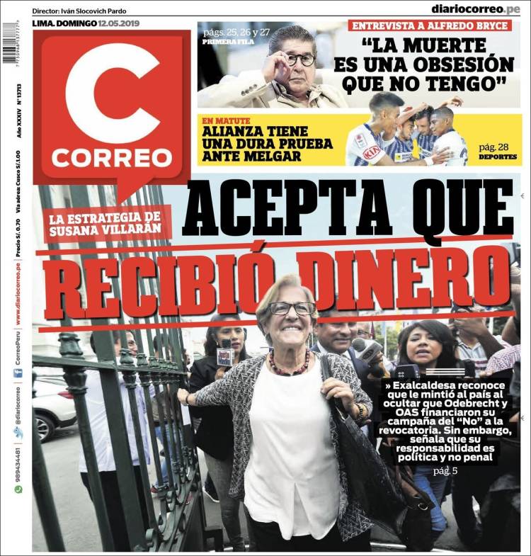 Portada de Diario Correo (Per&uacute;)