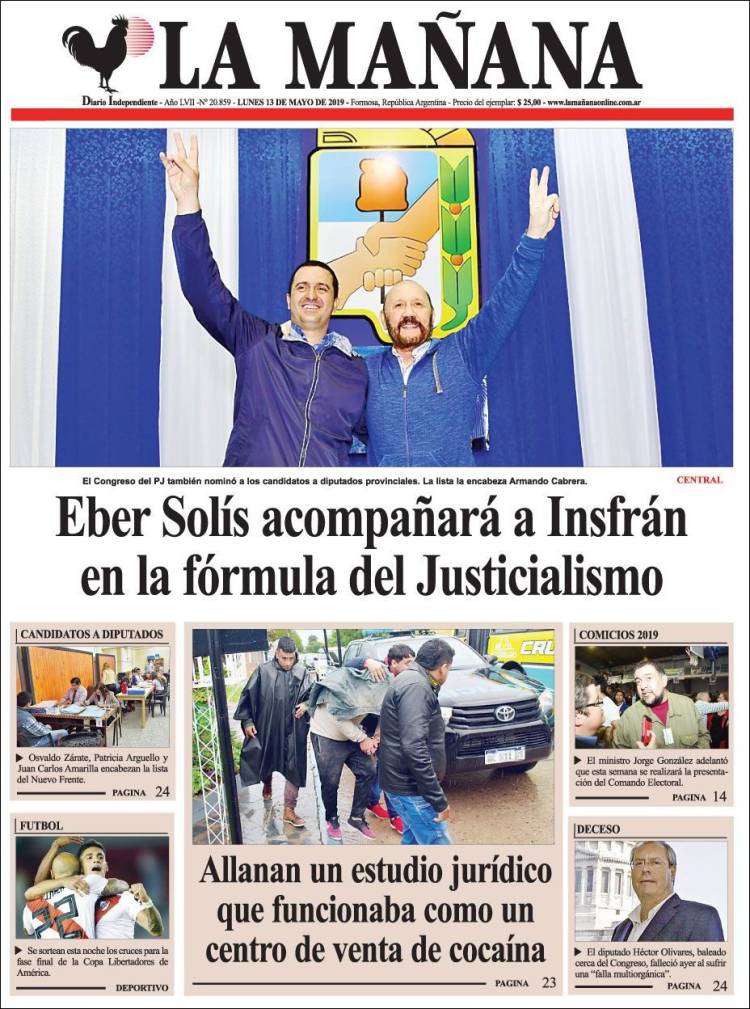 Portada de Diario La Mañana (Argentina)