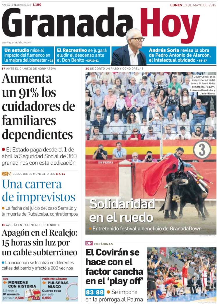 Portada de Granada Hoy (España)