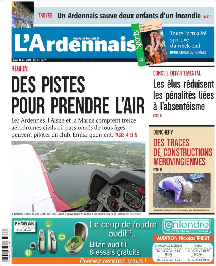 Portada de L'Ardenais (Francia)