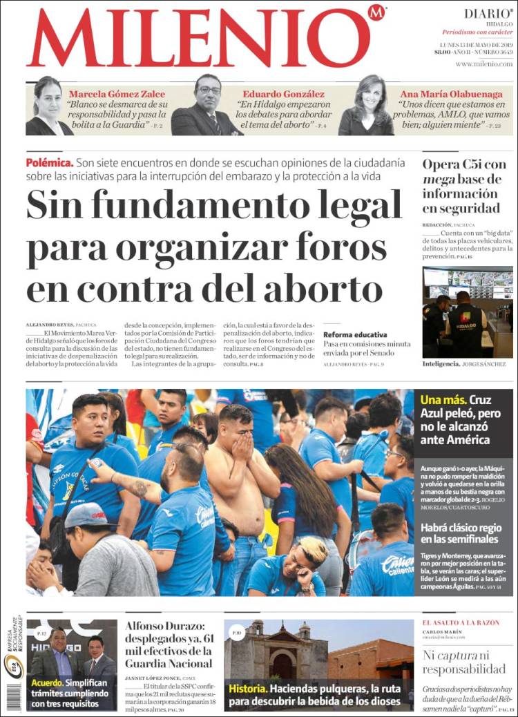 Portada de Milenio de Hidalgo (México)