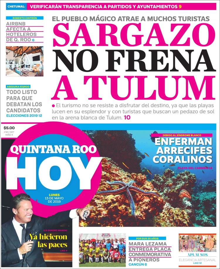 Portada de Quintana Roo HOY (México)