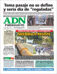 Portada de ADN Paraguayo (Paraguay)