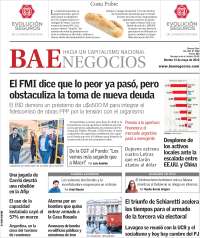 Portada de Buenos Aires Económico (Argentina)