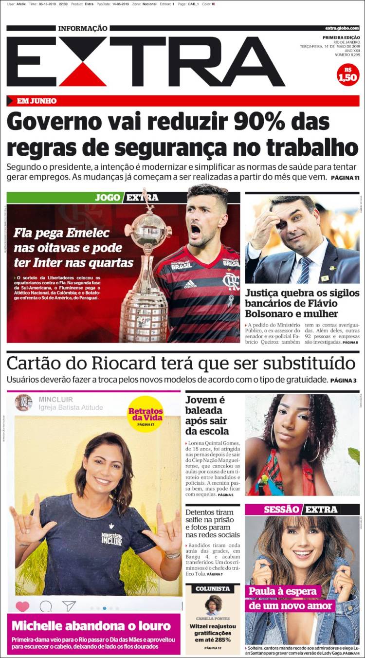 Portada de Extra (Brasil)