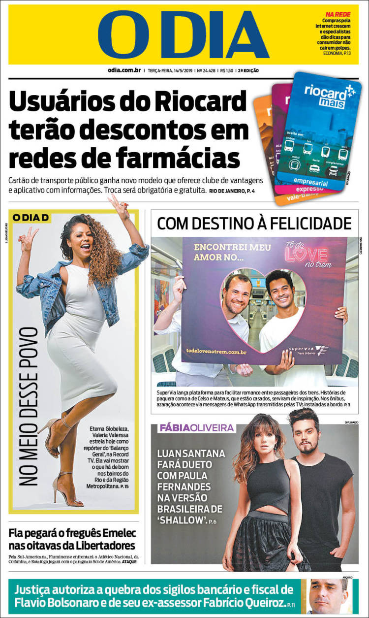 Portada de O Dia (Brasil)
