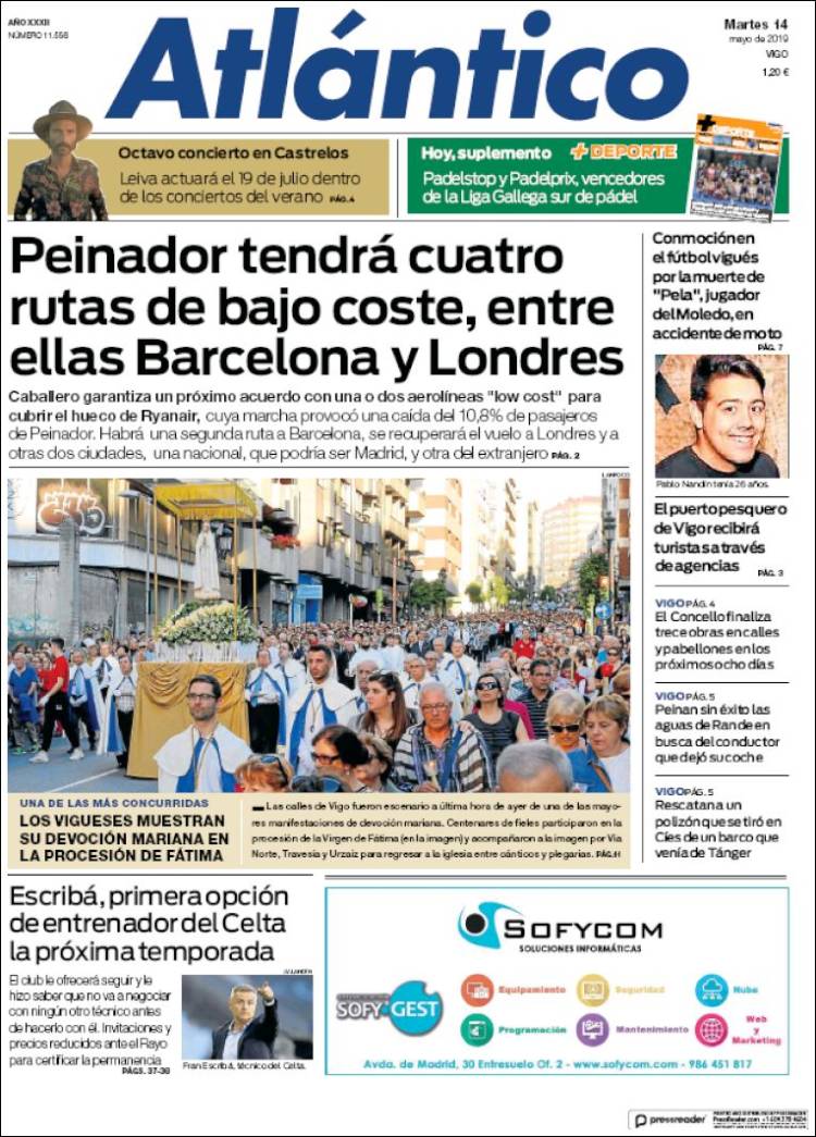 Portada de Atlántico Diario (Espa&ntilde;a)
