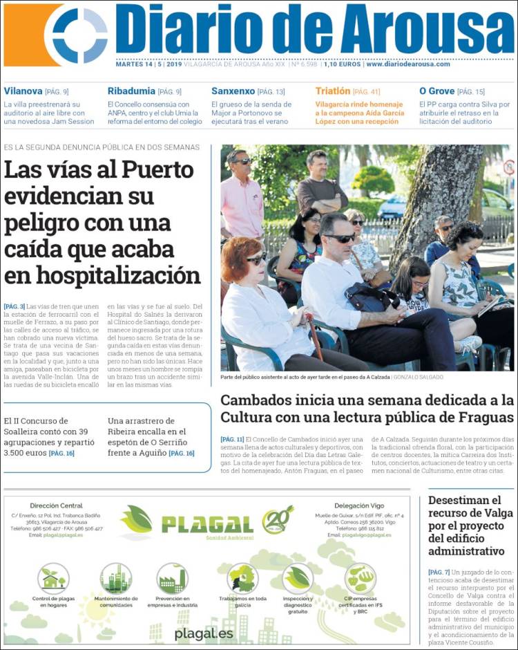 Portada de Diario de Arousa (Espa&ntilde;a)
