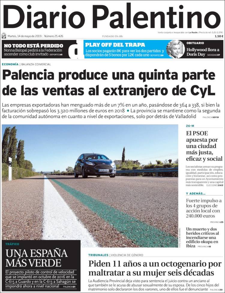 Portada de Diario Palentino (Espa&ntilde;a)