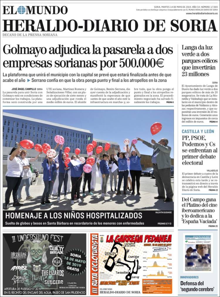 Portada de Diario de Soria (Espa&ntilde;a)