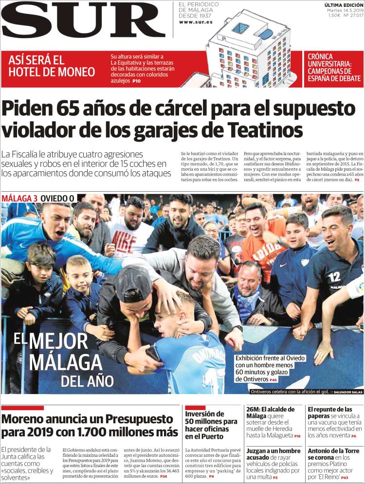 Portada de Diario el Sur (Espa&ntilde;a)