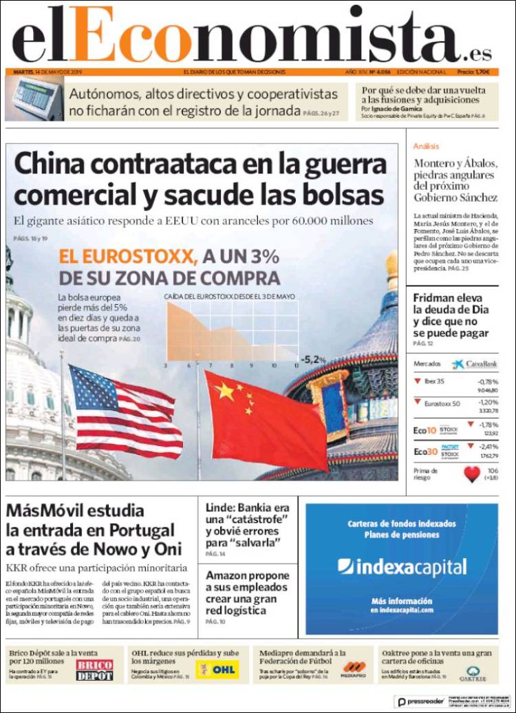 Portada de El Economista (Espa&ntilde;a)