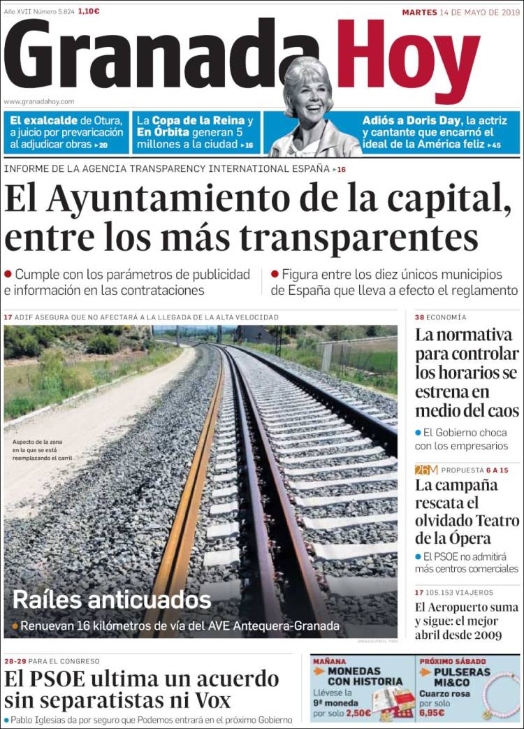 Portada de Granada Hoy (Espa&ntilde;a)