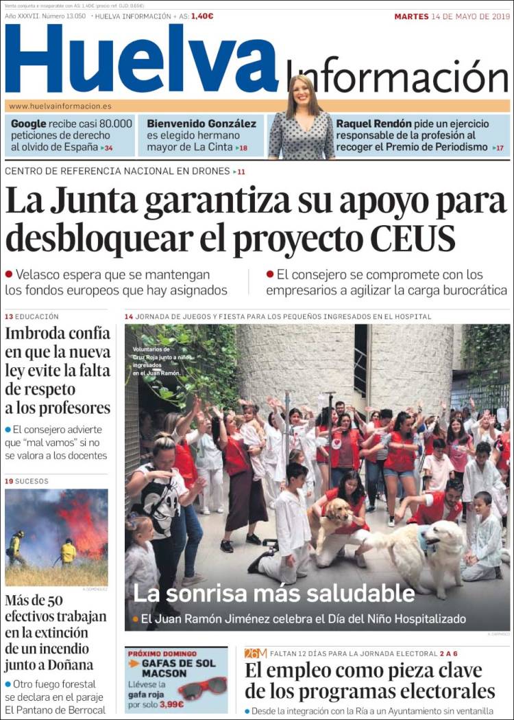 Portada de Huelva Información (Espa&ntilde;a)