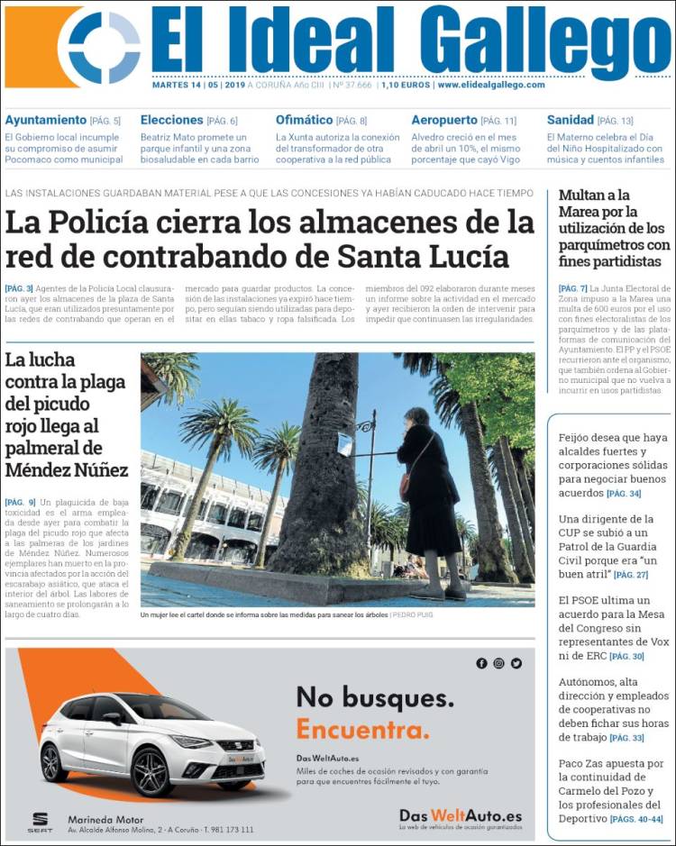 Portada de El Ideal Gallego (Espa&ntilde;a)