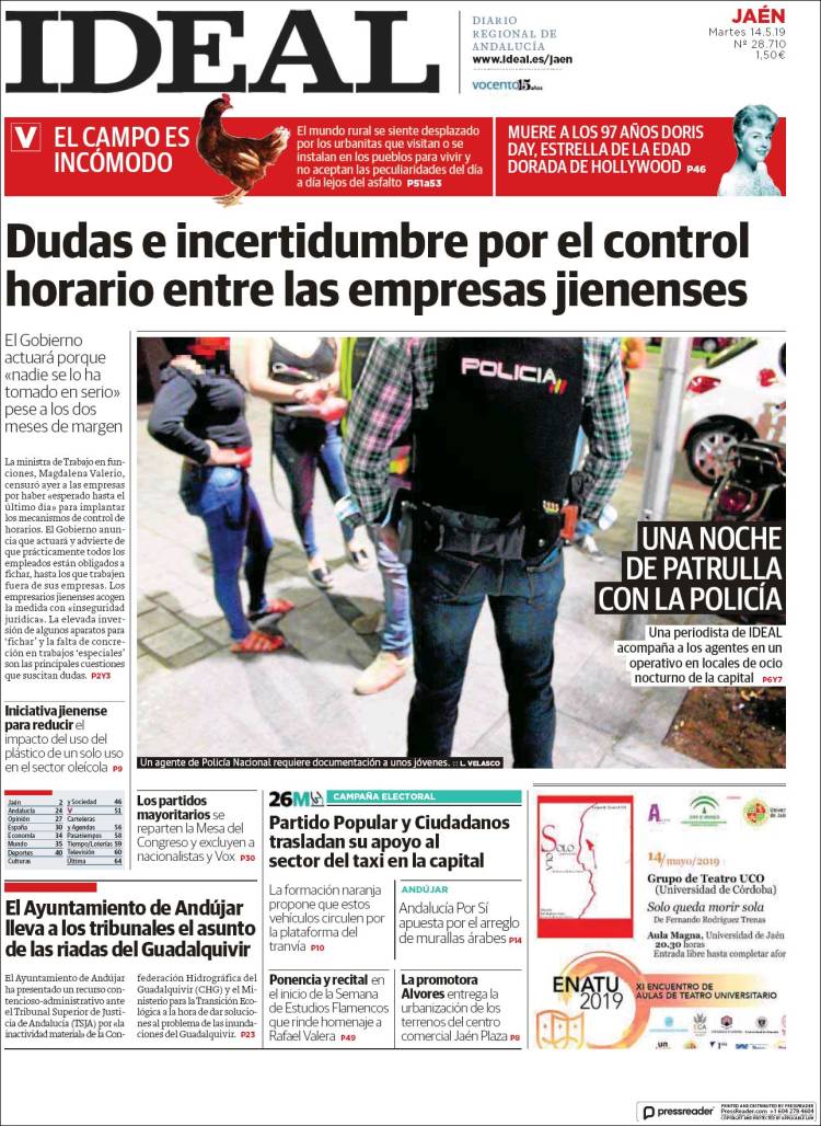 Portada de El Ideal de Jaén (Espa&ntilde;a)