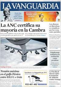Portada de La Vanguardia (Espa&ntilde;a)