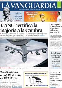 Portada de La Vanguardia (Espa&ntilde;a)