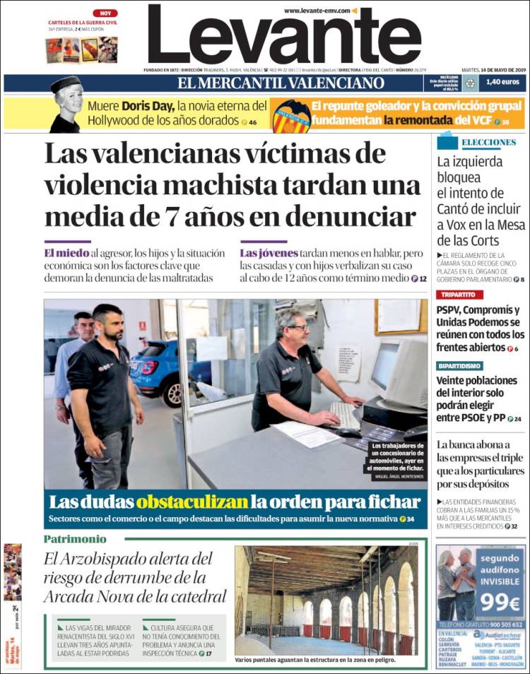 Portada de Levante (Espa&ntilde;a)