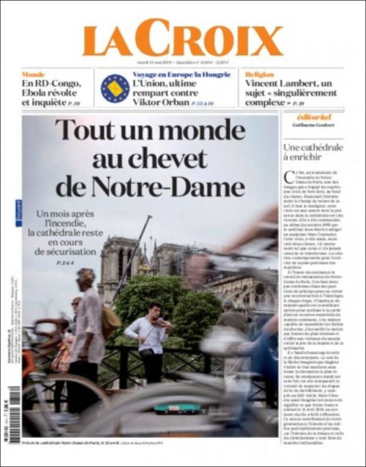 Portada de La Croix (Francia)