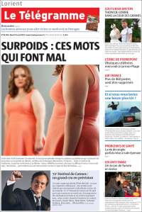 Portada de Télégramme (Francia)