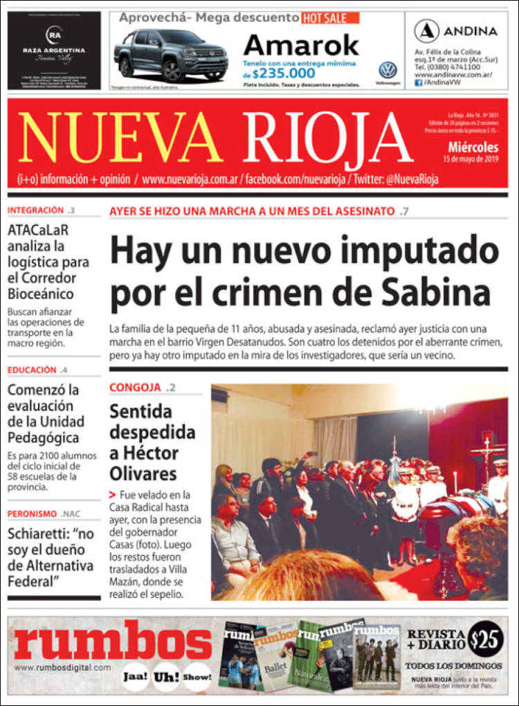 Portada de Nueva Rioja (Argentina)