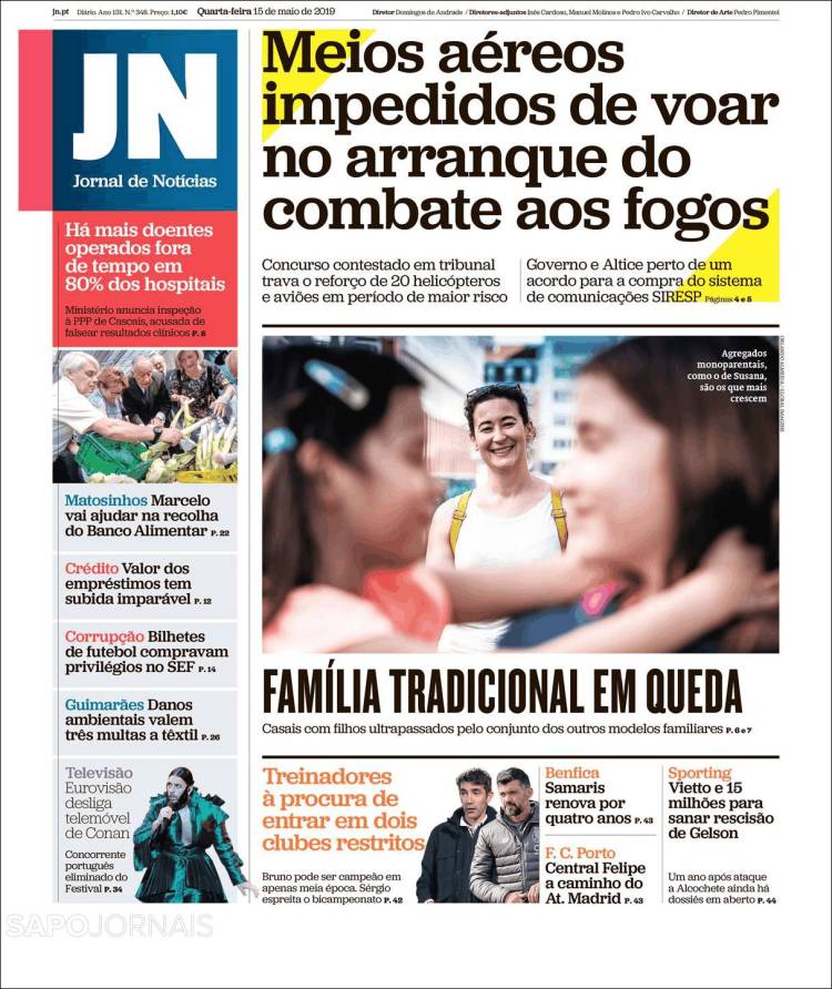 Portada de Jornal de Notícias (Portugal)