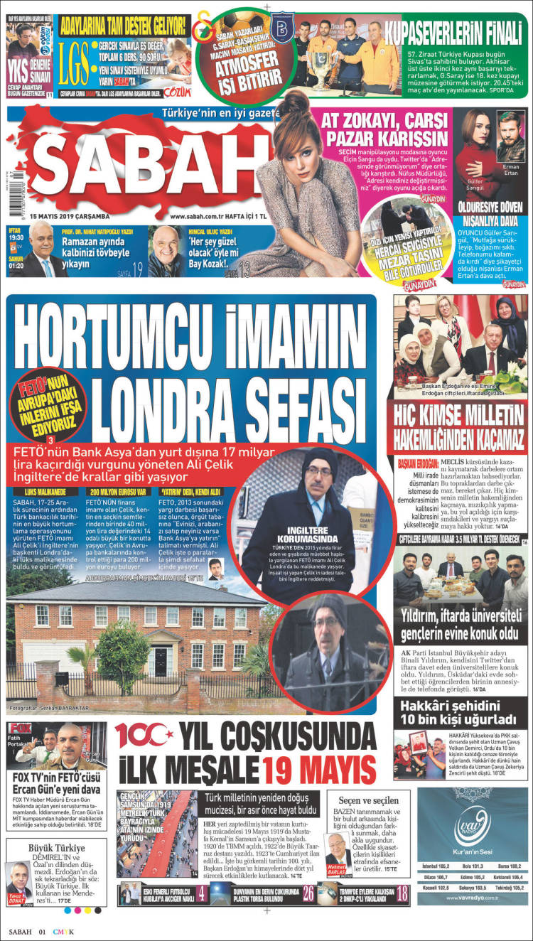 Portada de Sabah (Turqu&iacute;a)