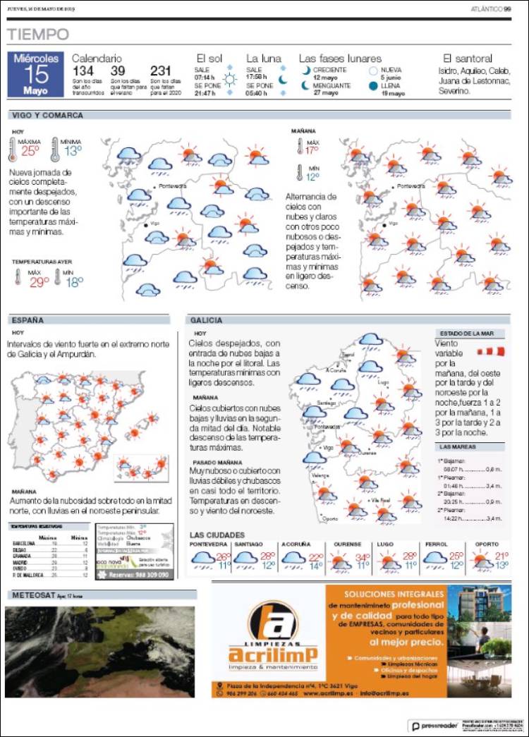 Portada de Atlántico Diario (Spain)