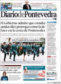 Portada de Diario de Pontevedra (España)