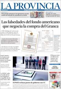 Portada de La Provincia (Spain)