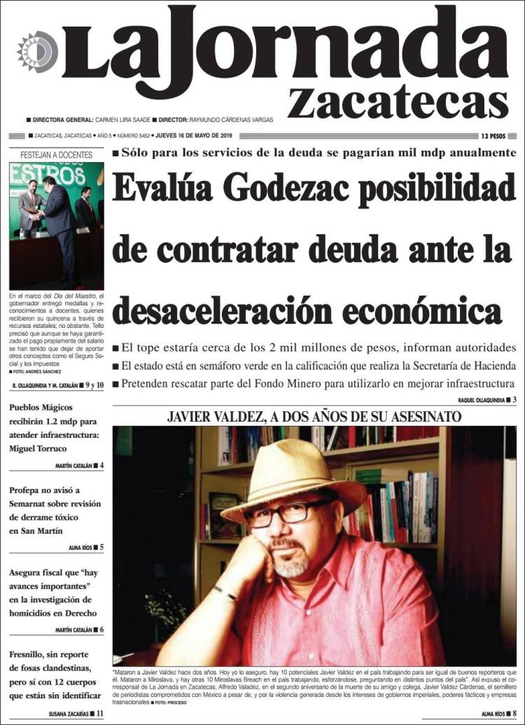 Portada de Jornada de Zacatecas (Mexico)