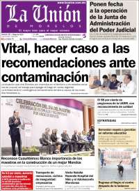 Portada de La Unión de Morelos (México)