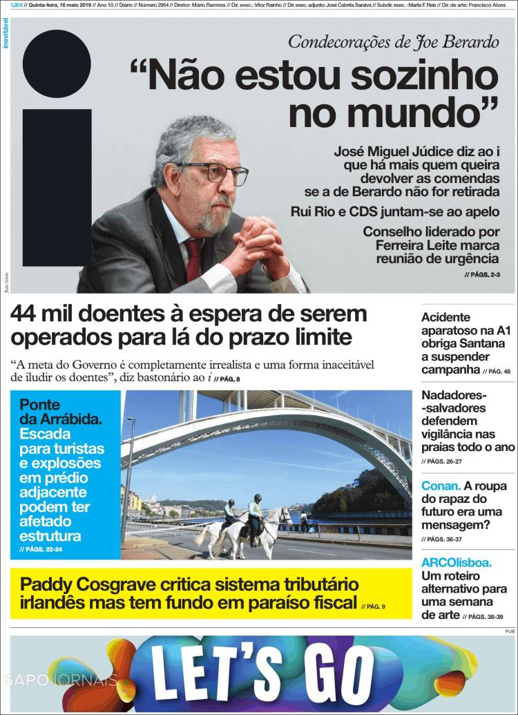 Portada de I - informação (Portugal)